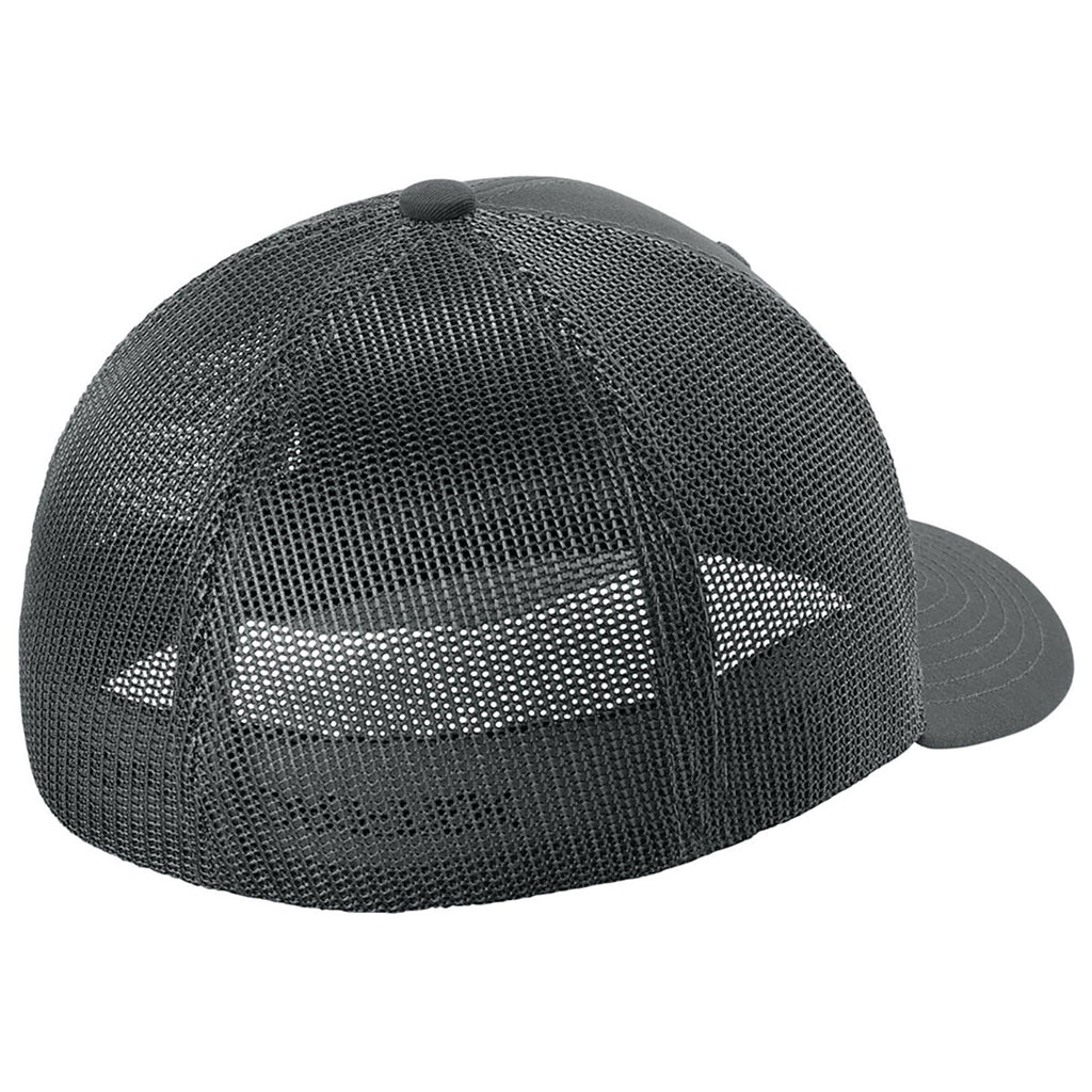 Sport-Tek Iron Grey/Iron Grey Stretch-Tek Mesh Back Cap
