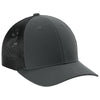 Sport-Tek Iron Grey/Black Stretch-Tek Mesh Back Cap