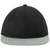 Sport-Tek Black/Silver/Black Pro-Cut Stretch-Tek Cap