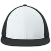 Sport-Tek White/Black/Black Pro-Cut Stretch-Tek Cap