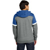 Sport-Tek Men's True Royal/Vintage Heather Drive Fleece Colorblock Hoodie
