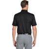 Swannies Golf Men's Black Barrett Embossed Polo