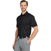 Swannies Golf Men's Black Barrett Embossed Polo