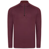 Swannies Golf Men's Maroon Lukas Lightweight Quarter-Zip