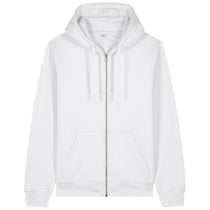 Stanley/Stella Unisex White Mixer Full-Zip Hooded Sweatshirt