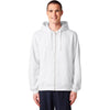 Stanley/Stella Unisex White Mixer Full-Zip Hooded Sweatshirt