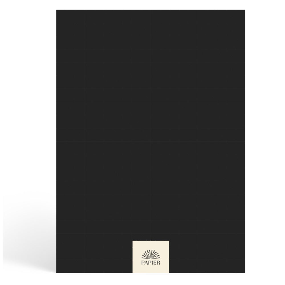 Papier Ink Black Shine Lined Notebook