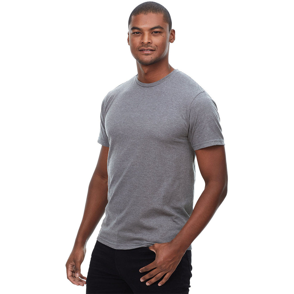 Threadfast Apparel Men's Heather Dark Grey Epic CVC T-Shirt