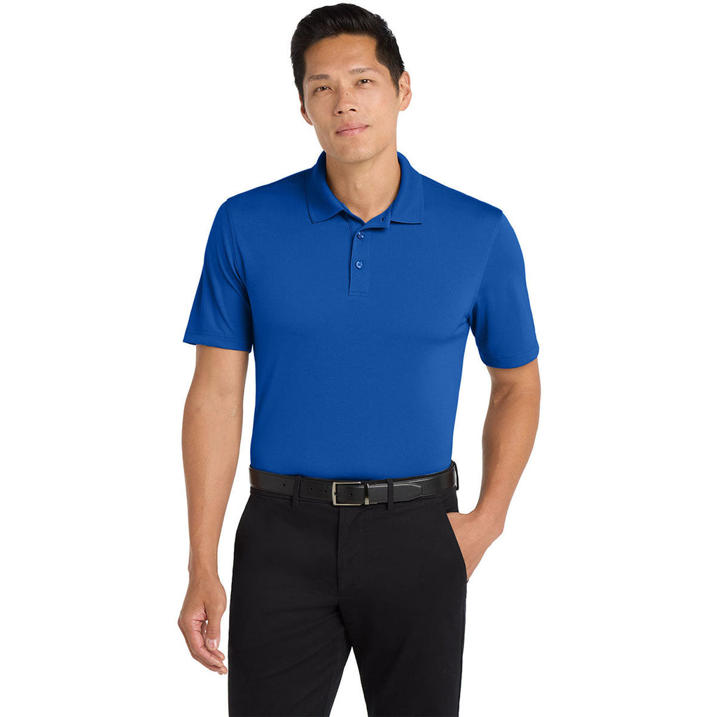 Port Authority Men's True Royal Tall Dry Zone UV Micro-Mesh Polo