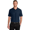 Port Authority Men's River Blue Navy Tall Wearever Signature Pique Pocket Polo