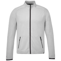 Elevate Men's Silver Heather Asgard Eco Knit Full Zip Performance Jacket