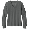 TravisMathew Women's Dark Grey Heather Long Weekend V-Neck
