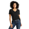 American Giant Women's Black Classic Cotton V-Neck T-Shirt