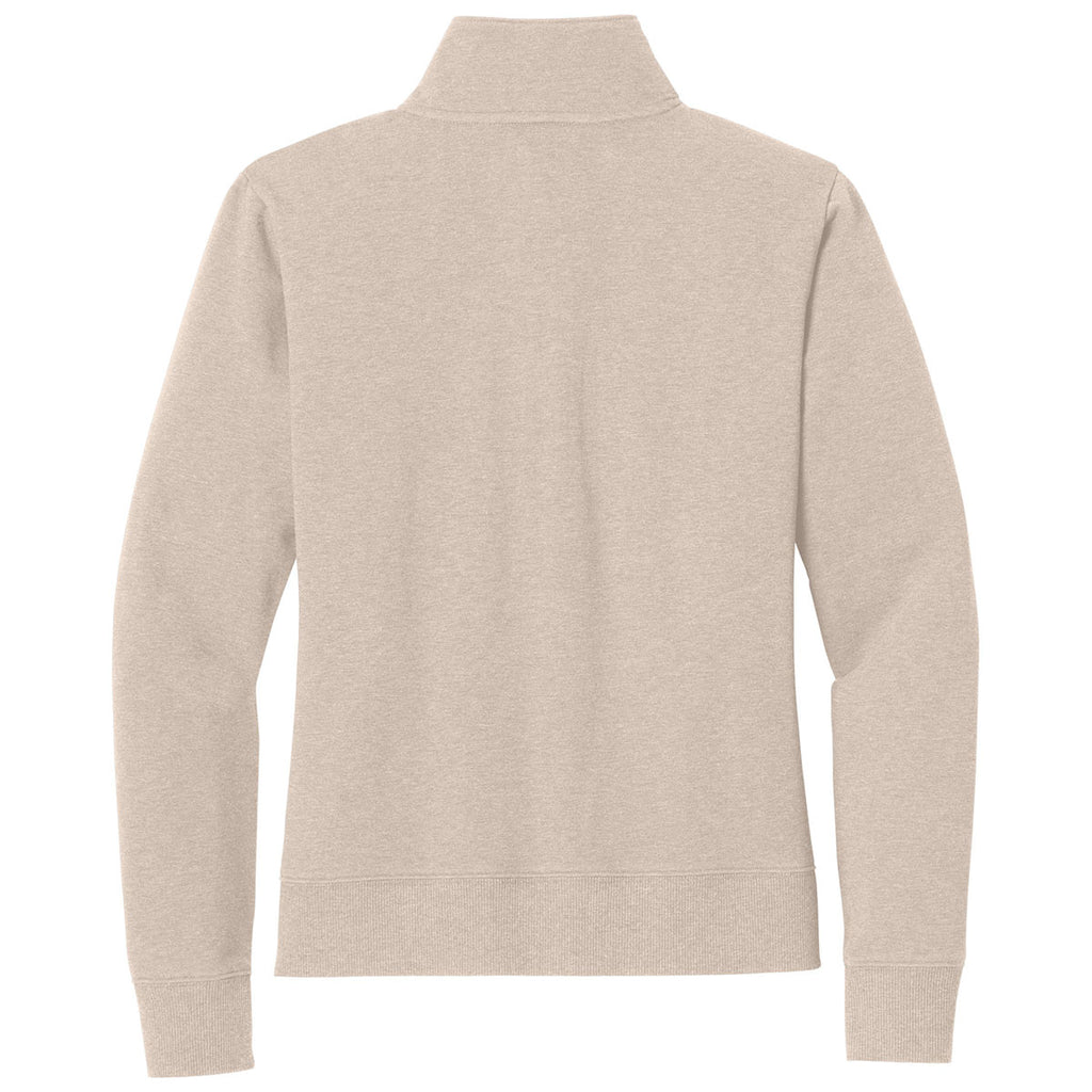 TravisMathew Women's Natural Heather Ocean Villa 1/4-Zip