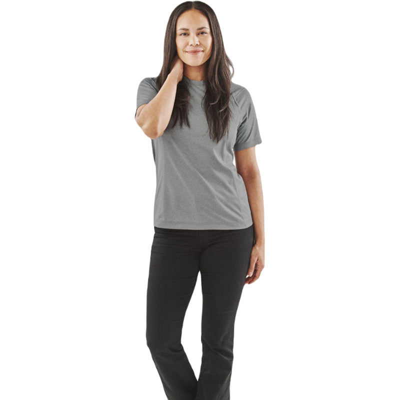 Stormtech Women's Granite Heather Volante H2X-DRY Short Sleeve Tee