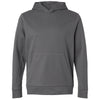 Team 365 Unisex Sport Graphite Squad Hooded Tech Fleece Pullover