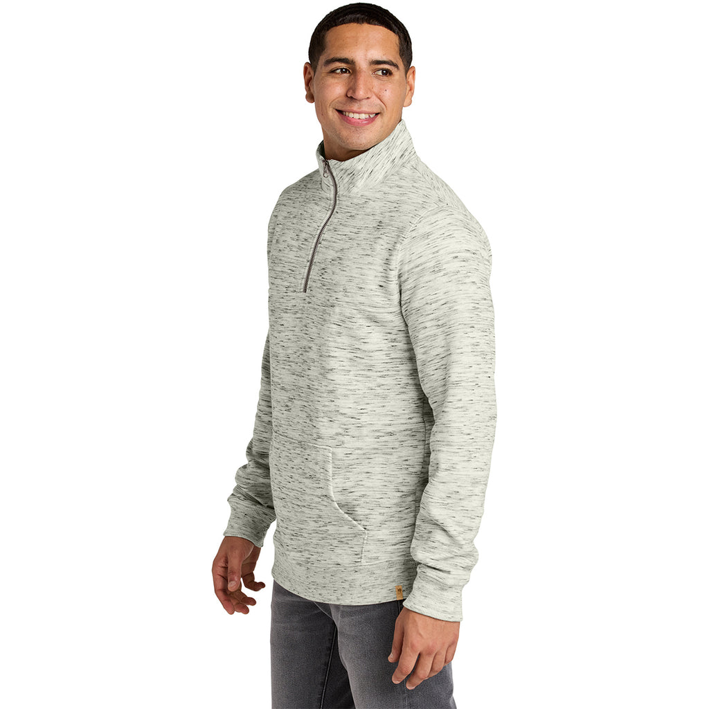 tentree Men's Hi Rise Grey Space Dye Space Dye Fleece 1/4-Zip