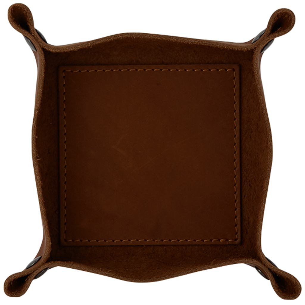 SnugZ Tan Valet Leather Tray