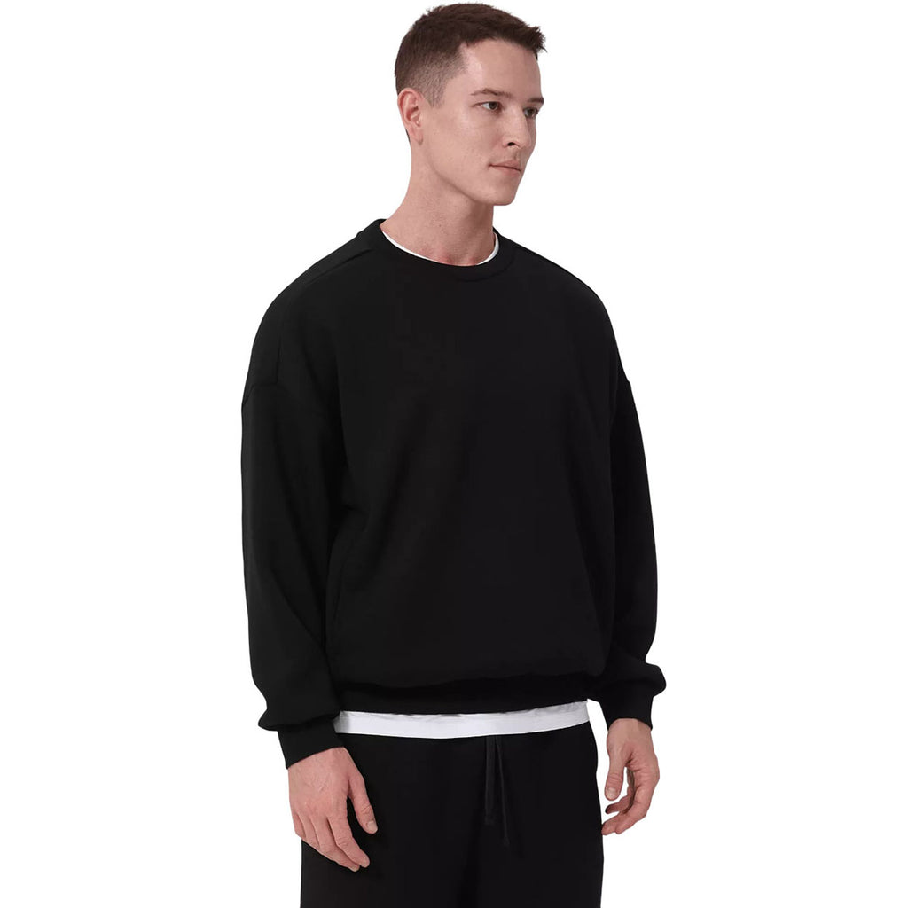 Levelwear Unisex Black Luxe Signature Crew