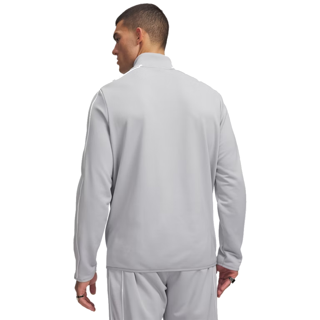 Under Armour Men's Mod Gray/White UA Command Full Zip Warm Up