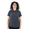 48-Hour Zusa Women's Black Heather Peachy Polo