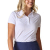 Straight Down Women's White Abbot 2.0 Polo