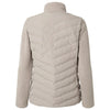 Weatherproof Women's Taupe Mixed Media Chevron Jacket