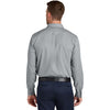 Port Authority Men's Gusty Grey Long Sleeve Nailhead Easy Care Shirt