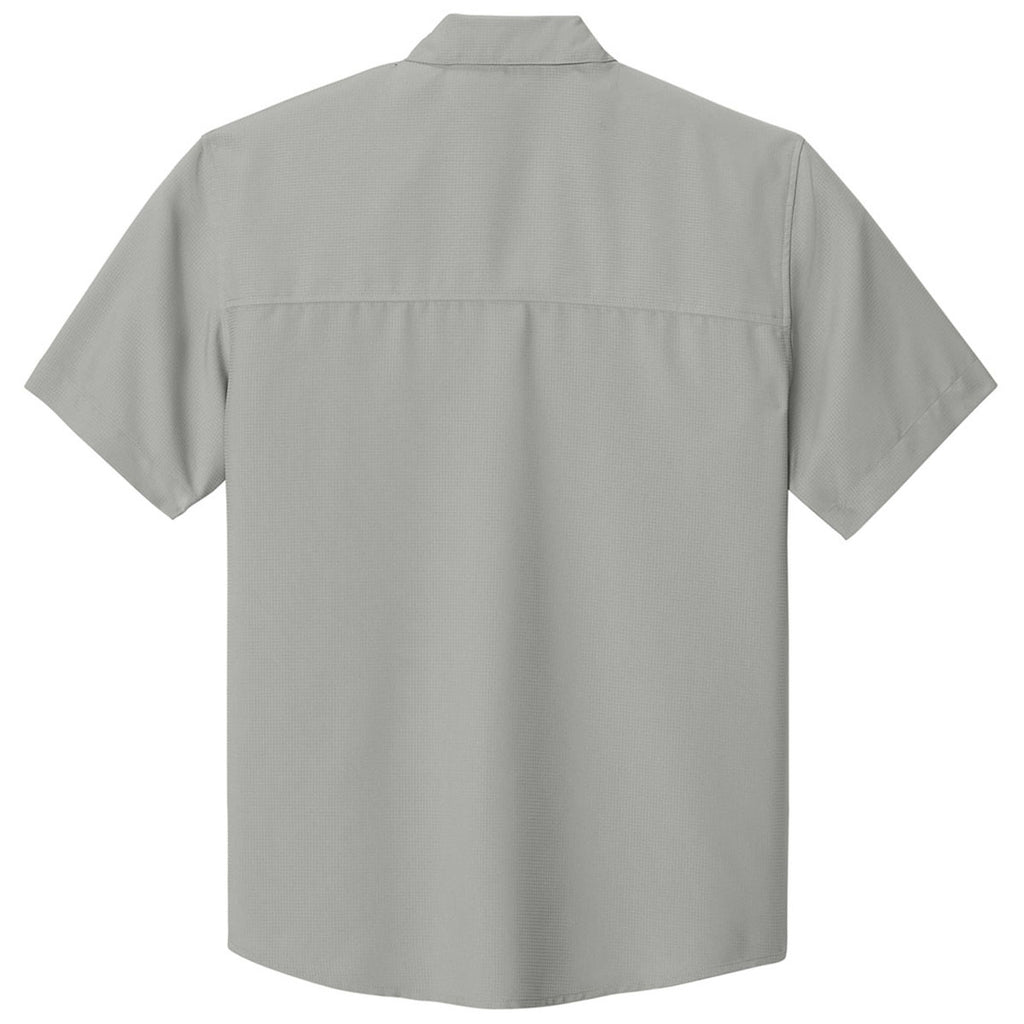 Port Authority Men's Gusty Grey Short Sleeve UV Dockside Shirt