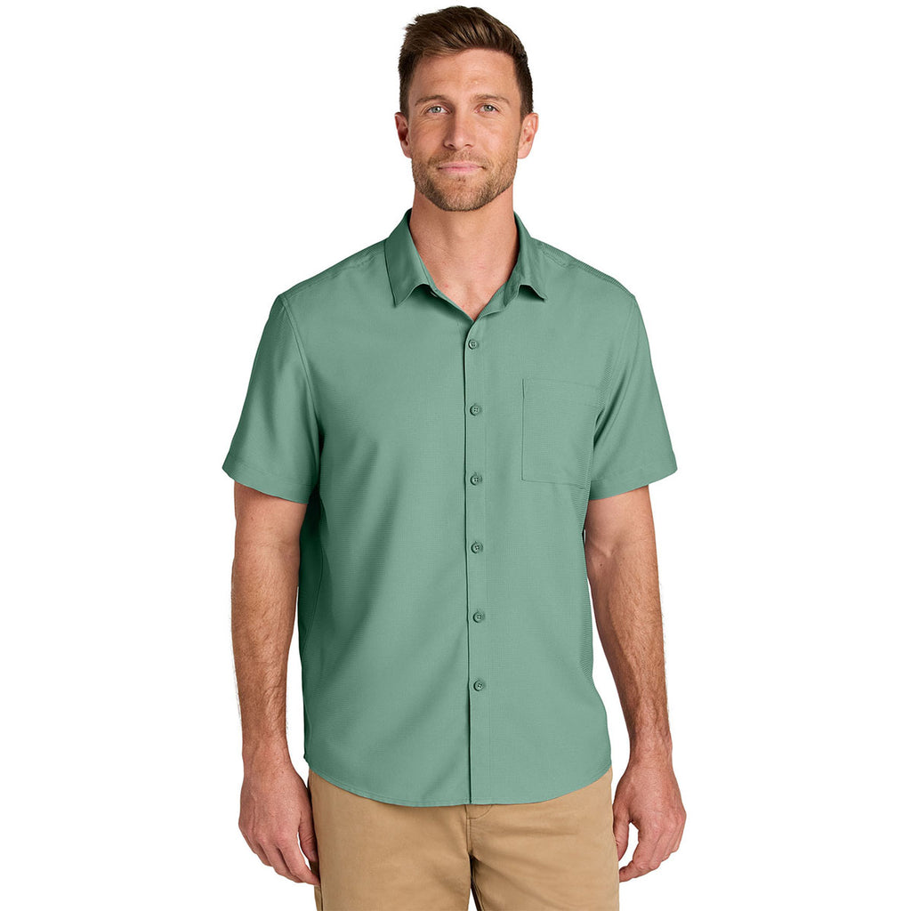 Port Authority Men's Sage Short Sleeve UV Dockside Shirt