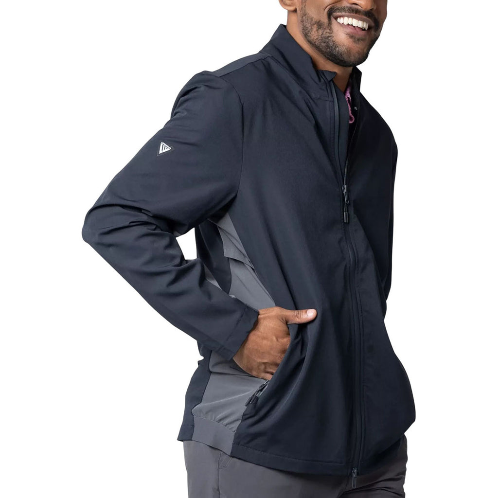 Levelwear Men's Black/Charcoal Harrington Jacket