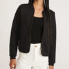 Marine Layer Women's Black Corbet Quilted Bomber