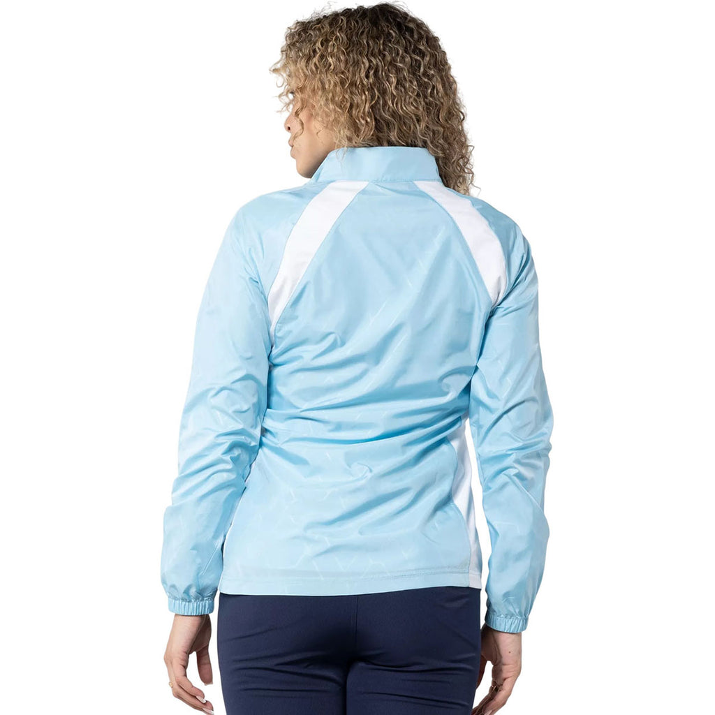 Levelwear Women's Mute Blue/White Band Windbreaker