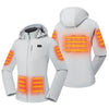 Ororo Women's Grey 5-Zone Heated Jacket