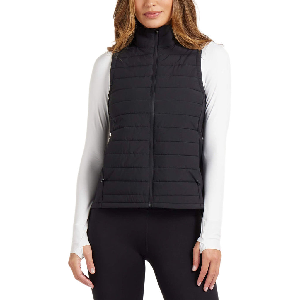 UNRL Women's Black Vancouver Quilted Vest