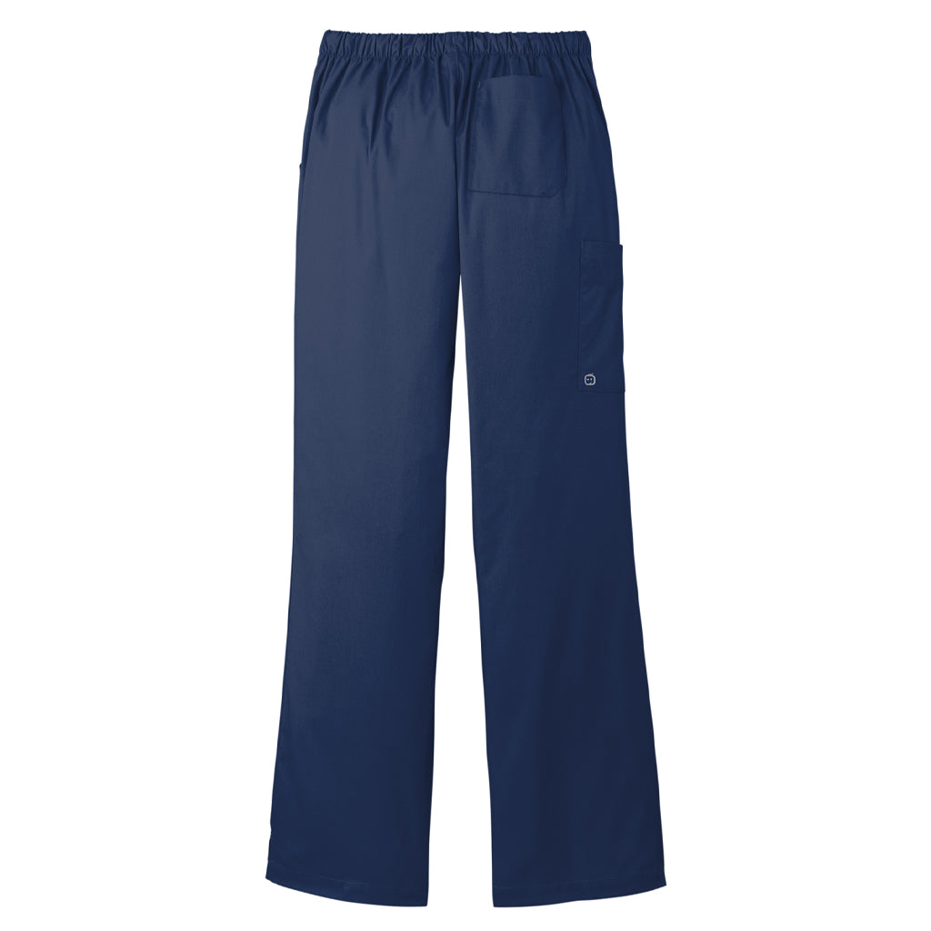 Wink Women's Navy Petite Workflex Flare Leg Cargo Pant