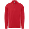 Levelwear Men's Flame Red Calibre Recycled Quarter Zip