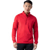 Levelwear Men's Flame Red Calibre Recycled Quarter Zip