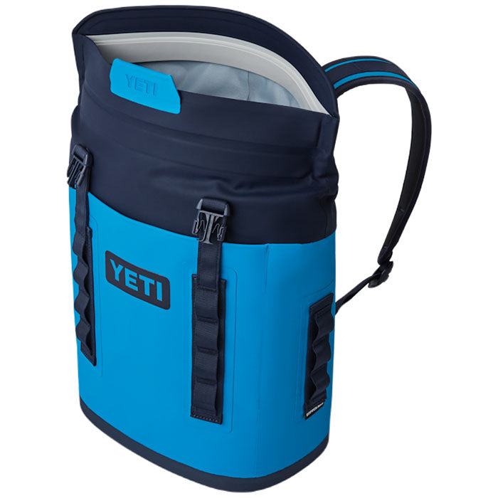 YETI Navy/Big Wave Blue Hopper M20 Soft Backpack Cooler