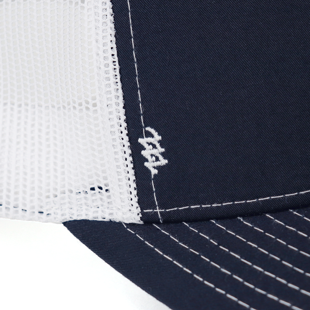 48-Hour Zusa Navy/White Open Road Trucker Cap