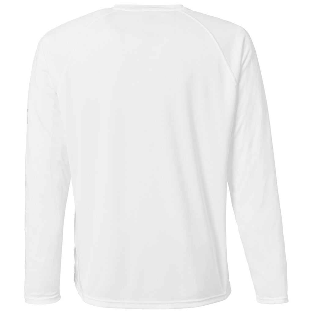 HUK Men's White Pursuit Long-Sleeve T-Shirt