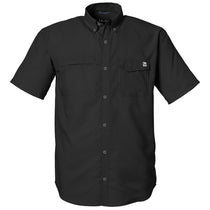 HUK Men's Black Tide Point Short Sleeve Shirt