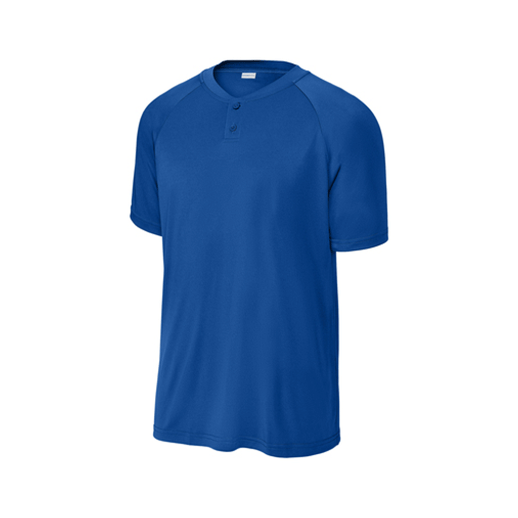 Sport-Tek Unisex True Royal PosiCharge Competitor 2-Button Henley