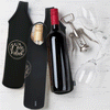 Koozie Black Wine Bottle Cooler