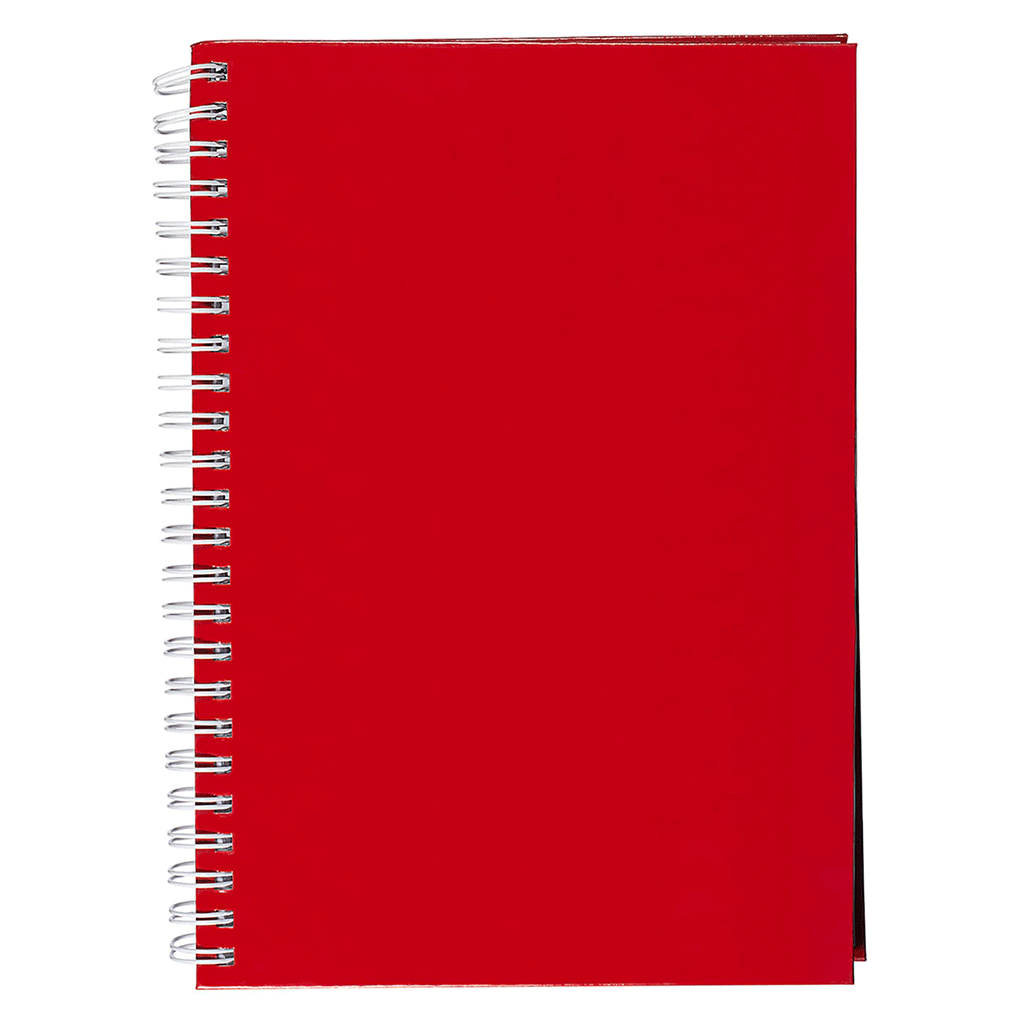 Prime Line Red Hardcover Spiral Notebook 5.75" x 8.25"