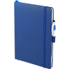 Bullet Blue 6'' x 8.5'' FSC Mix Crown Journal with Pen-Stylus
