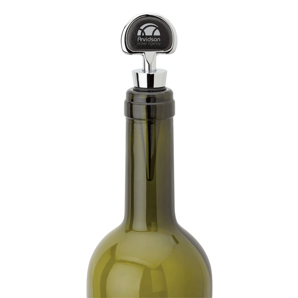 Logomark Black Basilia Bottle Stopper