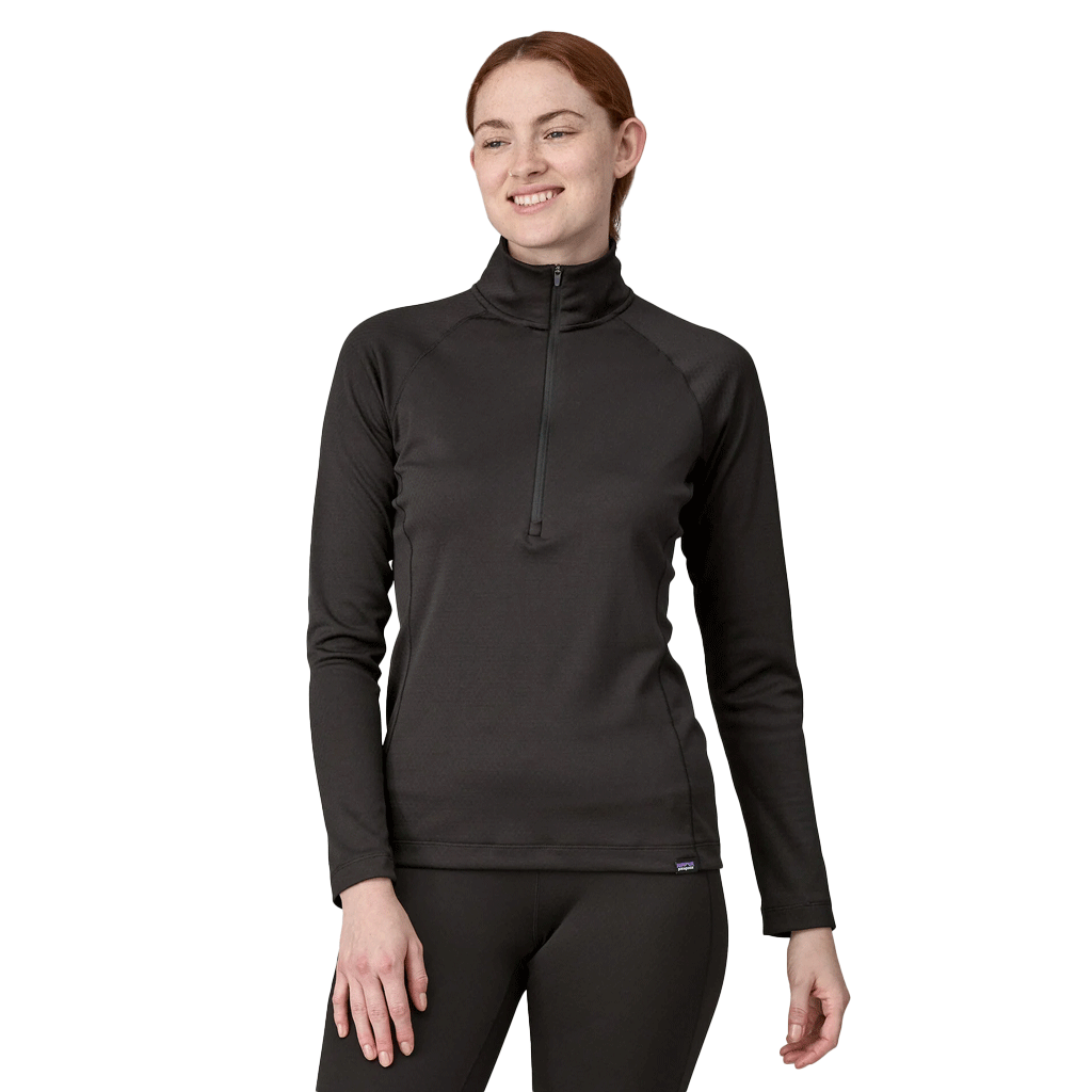 Patagonia Women's Black Capilene Midweight Zip-Neck