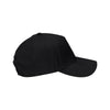 Vantage Black Clutch 5-Panel Constructed Solid Twill Cap