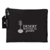 Gemline Avery Black Large Cotton Zippered Pouch